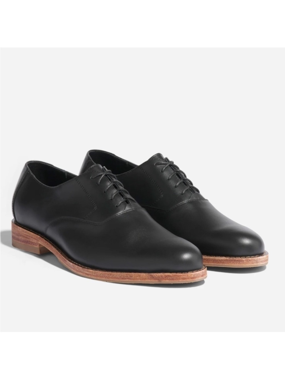 Nisolo Everyday Oxford Black Waterproof Leather Size 9.5
